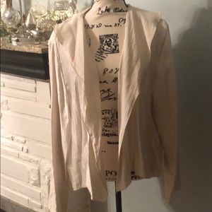 Shimmering Cream Gauze Pantsuit